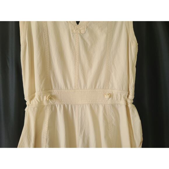 Anthropologie Daily Practice Soller White Cotton Drawstring Jumpsuit XS - Picture 10 of 12